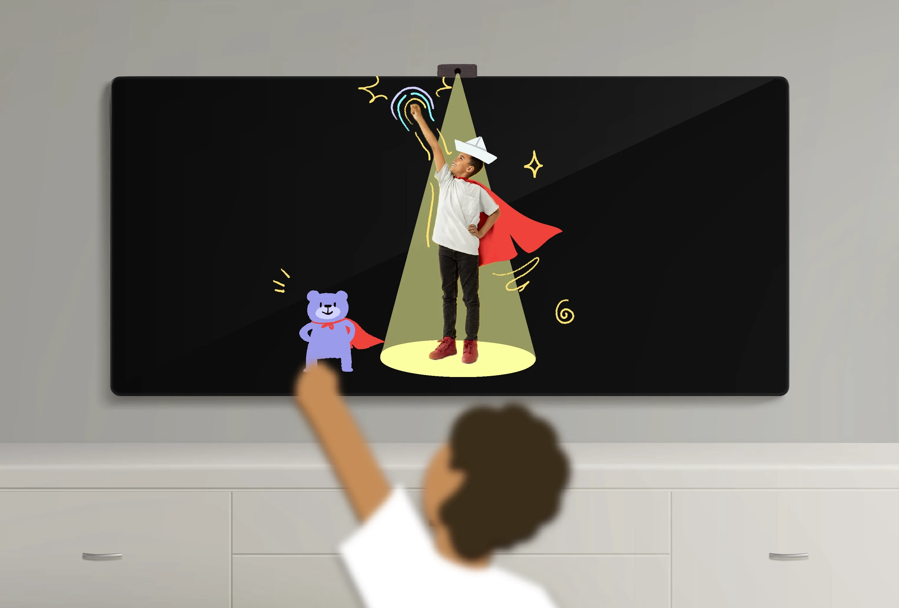 Kids playing Hiro together