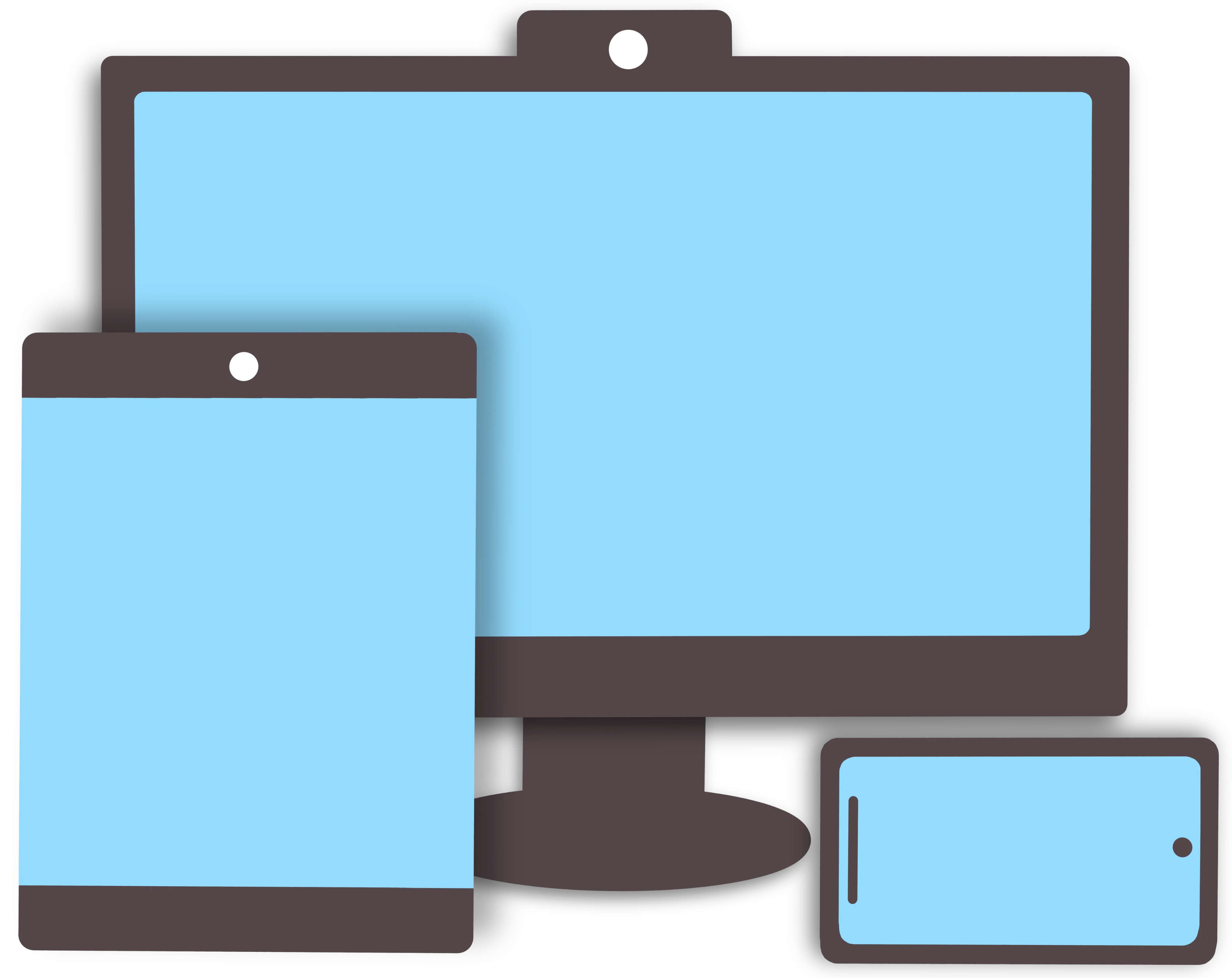 Family using different devices to play Hiro together at home